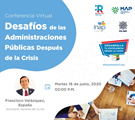 Webinar: "Desafíos de las Administraciones Después de la Crisis"